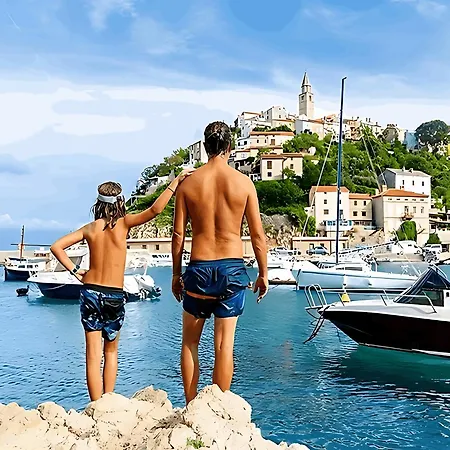 Karolina Grosses Meerblick 2000qm Garten Familien Gruppen Insel Losinj Casa de Férias *