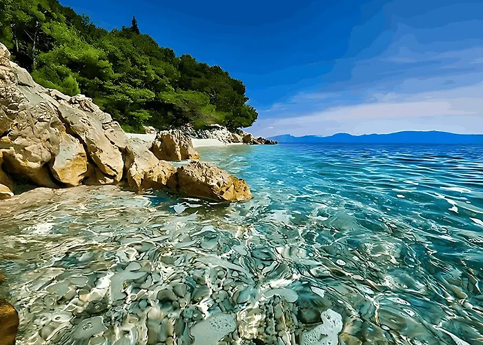 Karolina Grosses Meerblick 2000qm Garten Familien Gruppen Insel Losinj Vikendica Nerezine