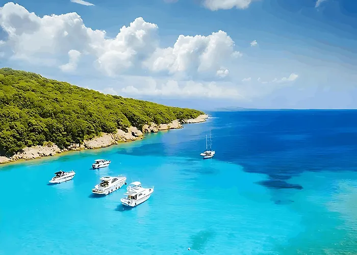 Karolina Grosses Meerblick 2000qm Garten Familien Gruppen Insel Losinj Nerezine