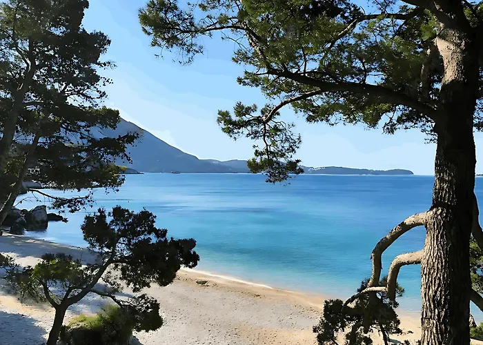 Karolina Grosses Meerblick 2000qm Garten Familien Gruppen Insel Losinj Prázdninový dům Nerezine